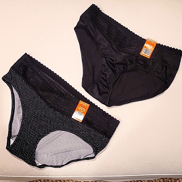 NWT Bundle of 4 Warner's, Size 7/L, No Muffin Top Lace Hipsters - Picture 4 of 5